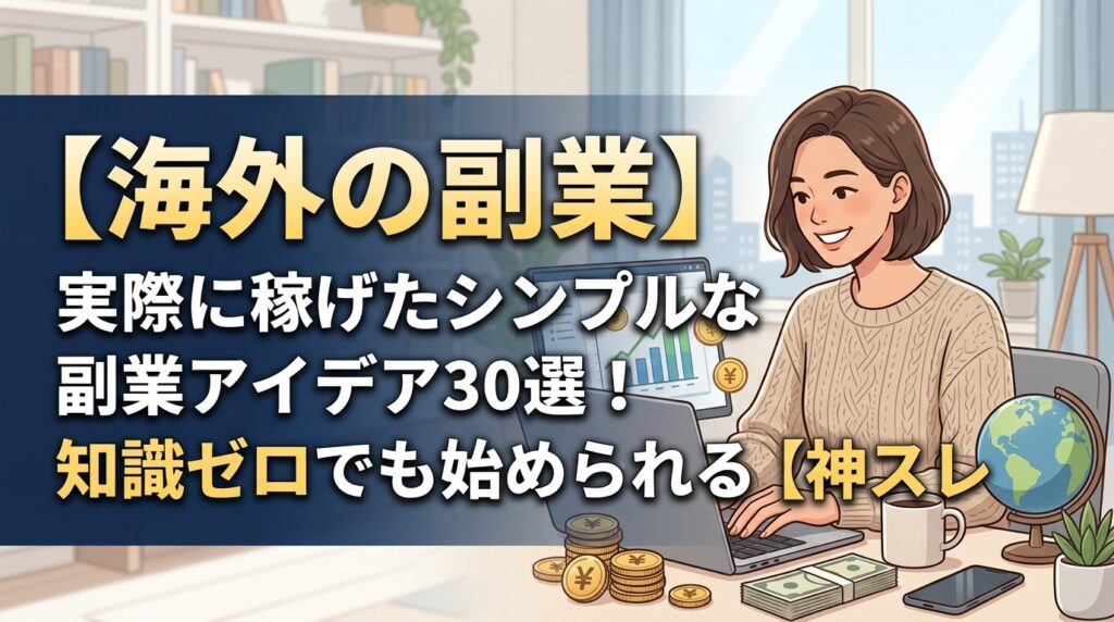海外の副業で稼げるアイデア30選
