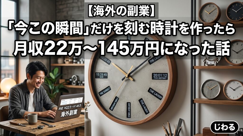 時計制作の海外副業で月収145万円稼ぐ話
