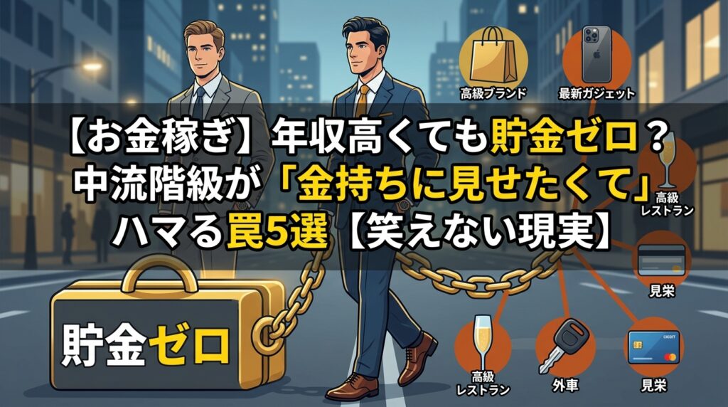 高年収でも貯金ゼロになる中流階級の罠