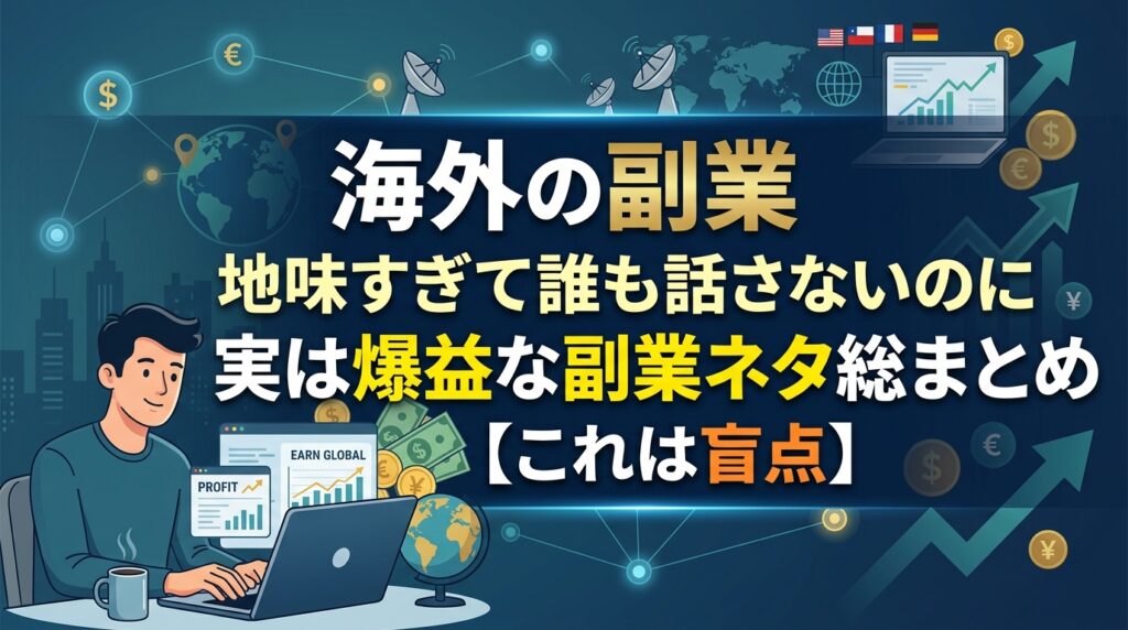 海外副業の稼ぎ方を解説する画像