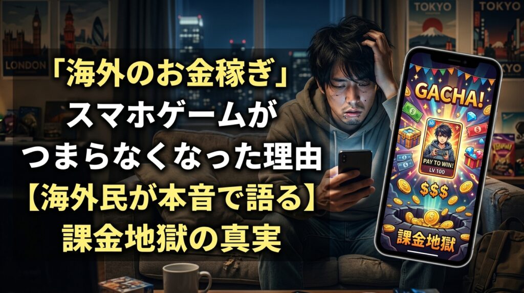 スマホゲームの課金地獄とつまらない理由