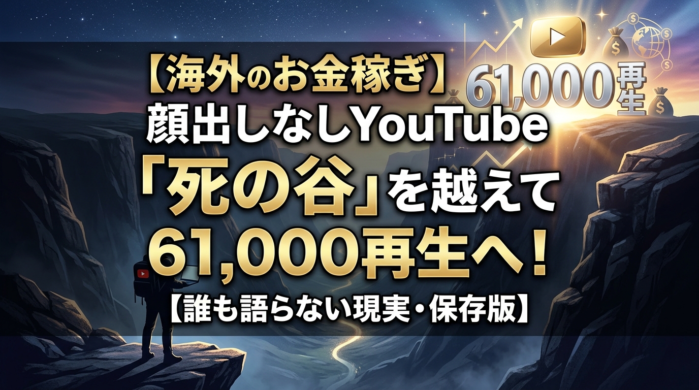 顔出しなし海外YouTubeで稼ぐ方法