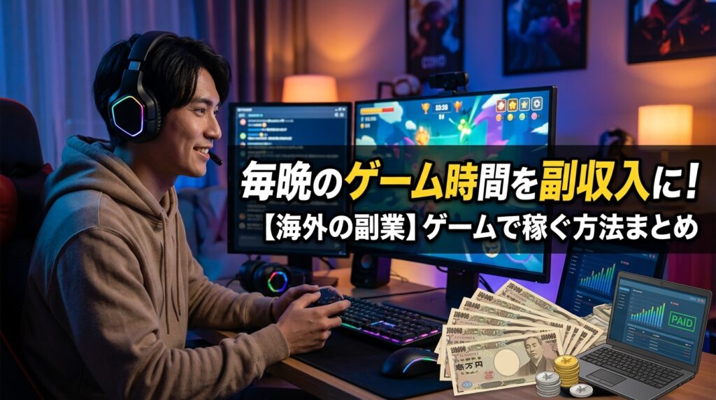 海外のゲーム副業で副収入を稼ぐ方法