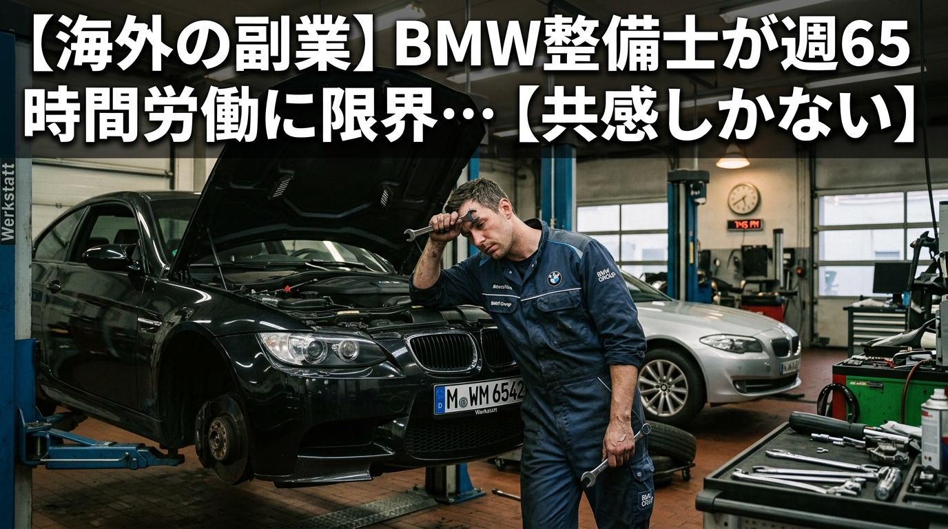 週65時間労働に限界を感じるBMW整備士