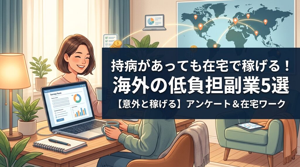 持病があっても在宅で稼げる海外副業5選