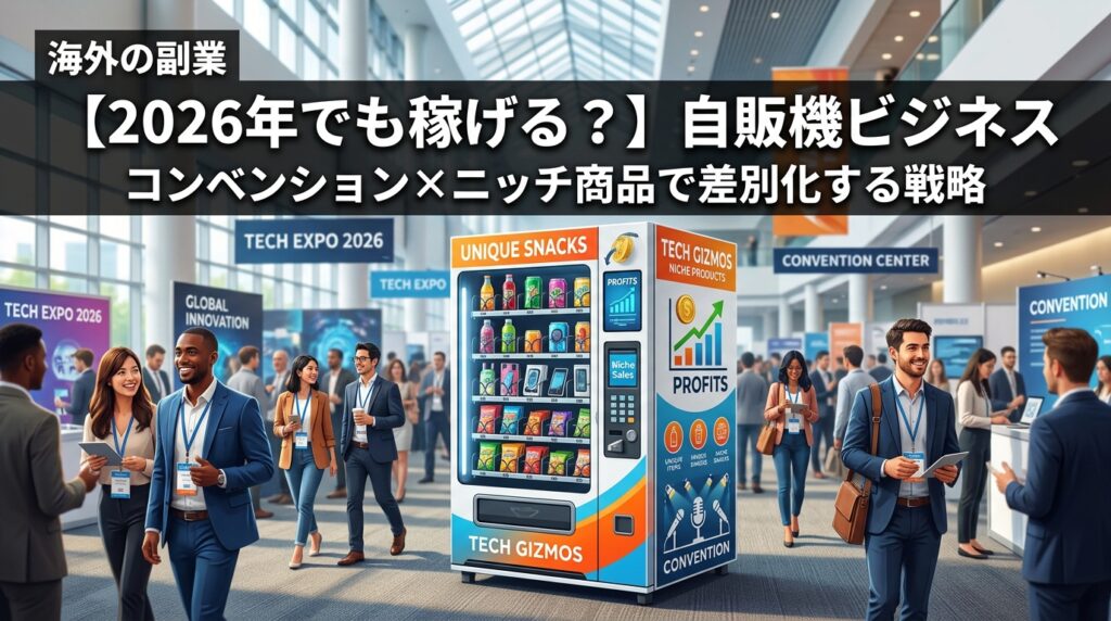 2026年海外自販機ビジネス副業解説画像