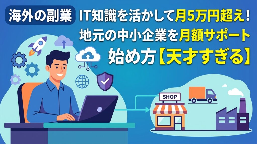 IT知識で月5万円稼ぐ地元企業サポート