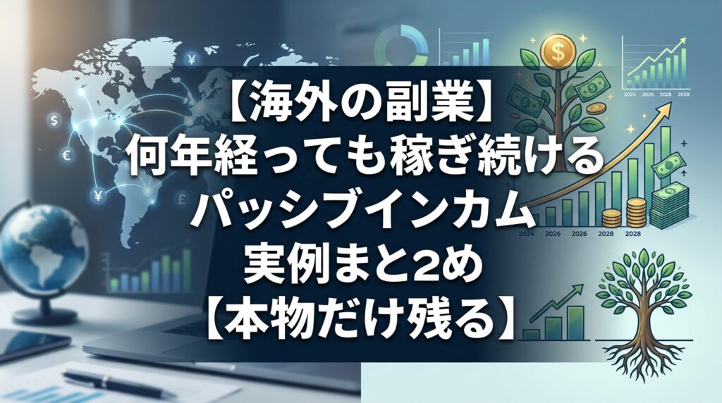 海外副業とパッシブインカムの実例紹介