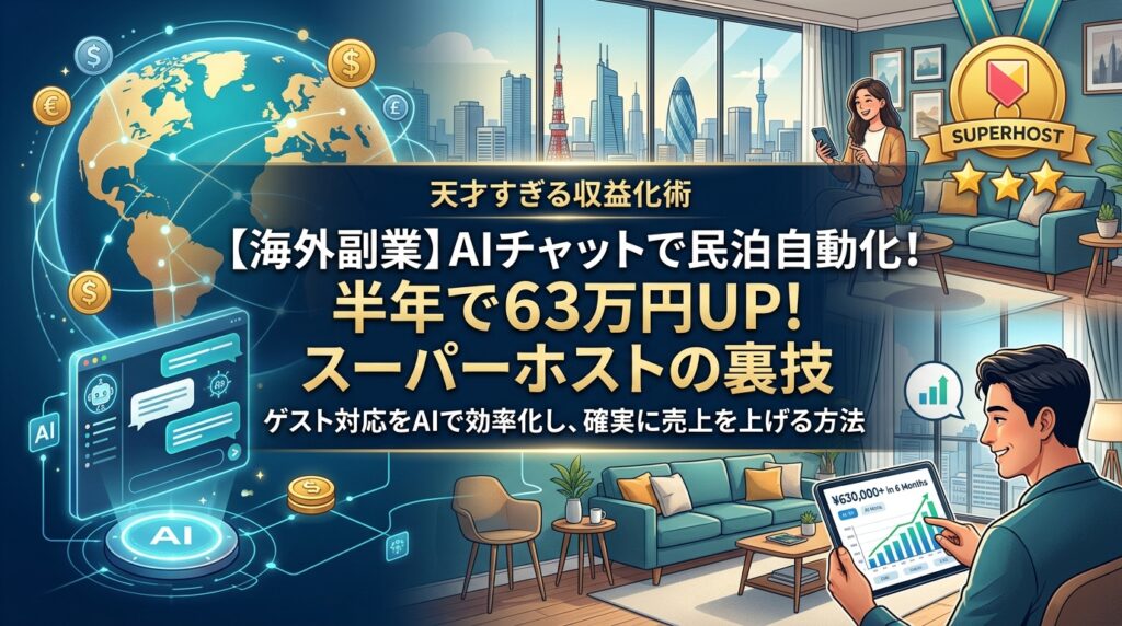 AIチャットで民泊自動化し収益化する方法