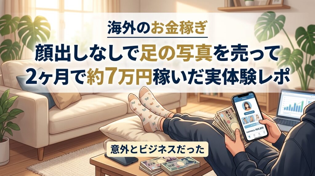 足の写真販売で稼いだ体験レポート