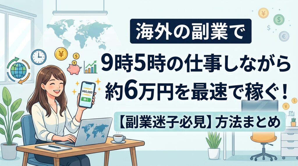 海外副業で働きながら6万円稼ぐ方法