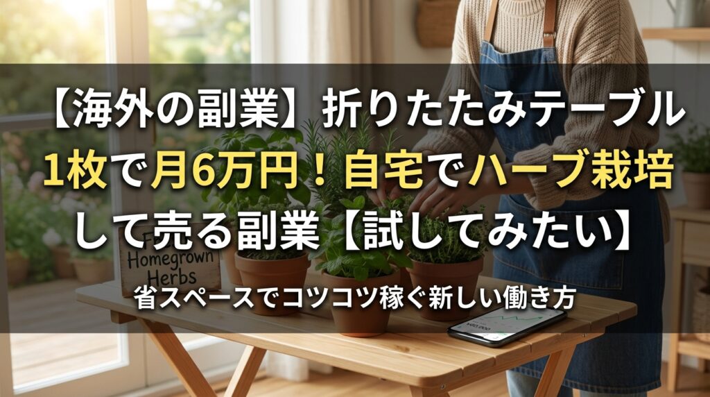 自宅でハーブ栽培をして稼ぐ副業