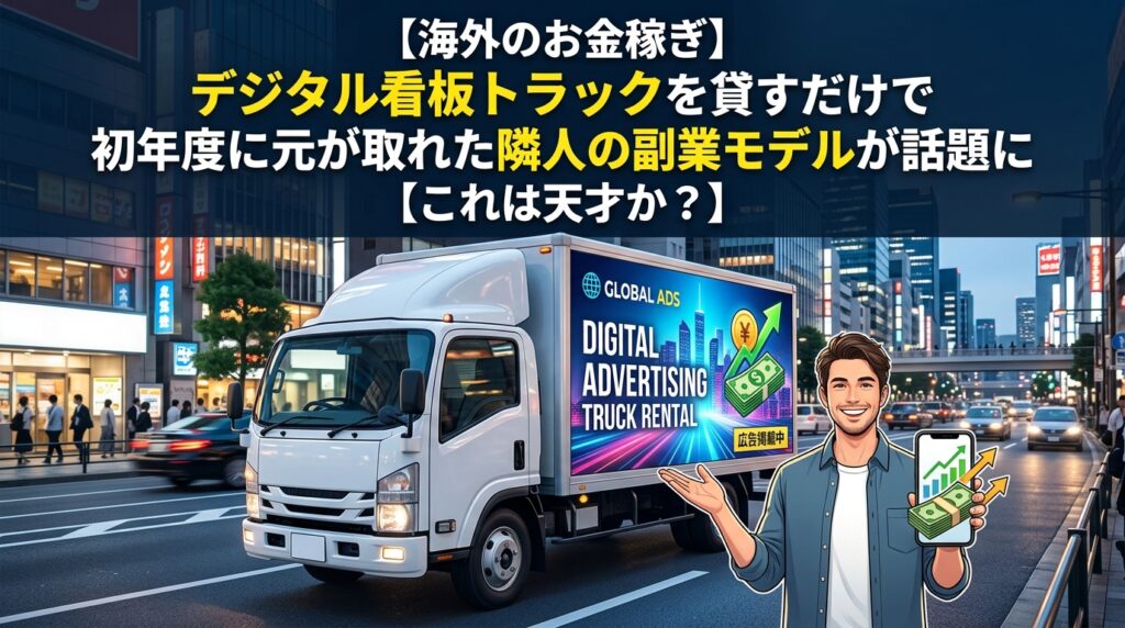 デジタル看板トラックの副業モデル解説