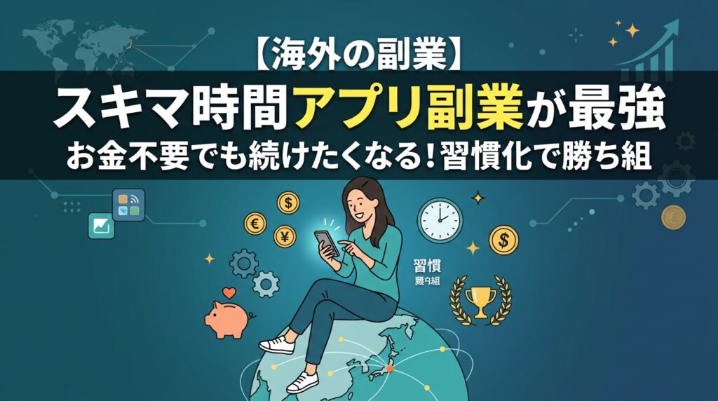 スキマ時間で稼ぐ海外副業アプリの紹介