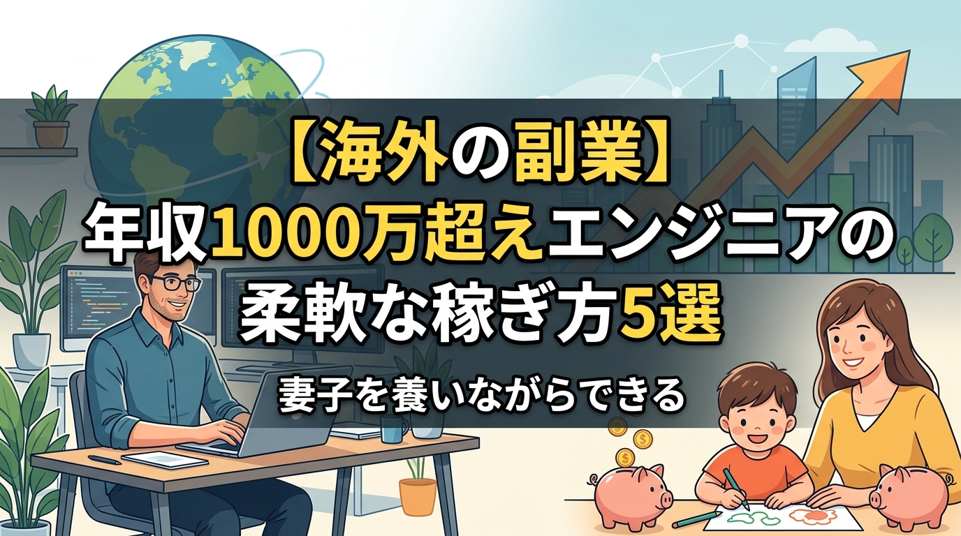 年収1000万エンジニアの海外副業5選
