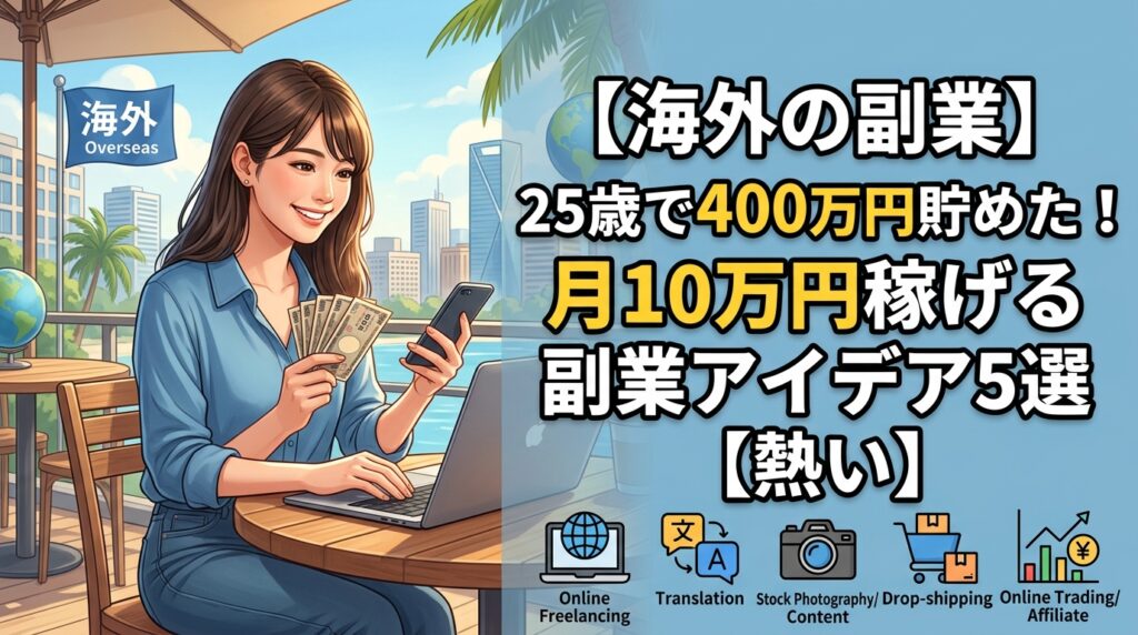 月10万円稼ぐ海外副業アイデア5選