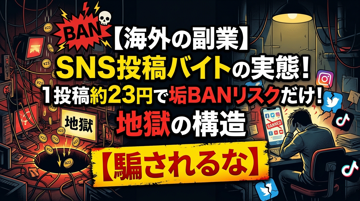 海外SNS投稿バイトの実態とリスク解説