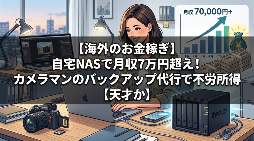 自宅NASで月収7万円稼ぐバックアップ代行