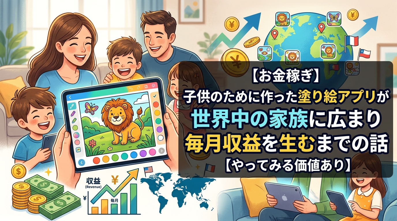 子供向け塗り絵アプリの世界展開と収益化