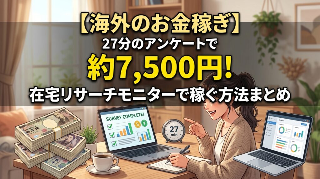 海外アンケートで稼ぐ在宅モニターの解説