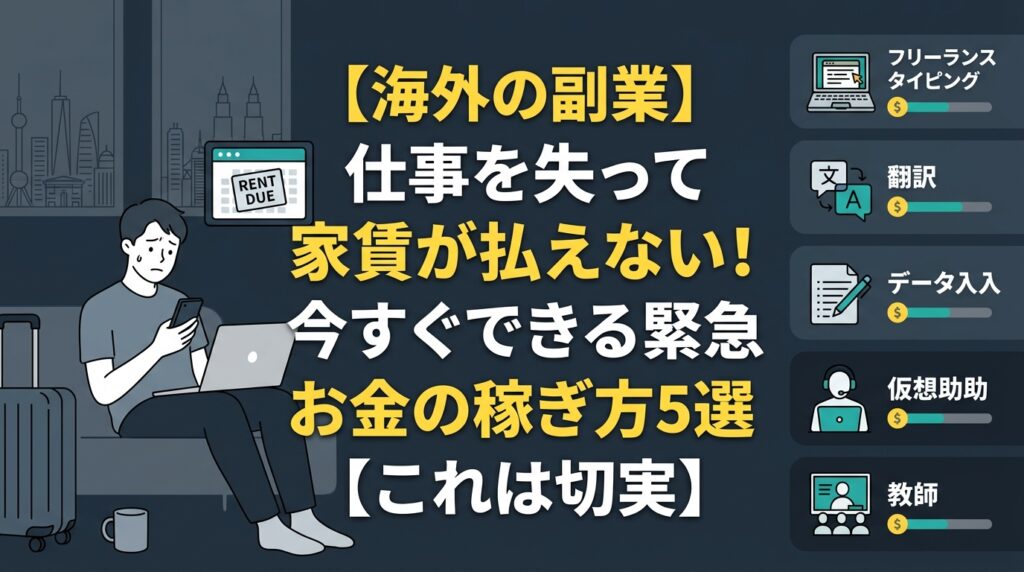 海外副業でお金を稼ぐ緊急の方法5選