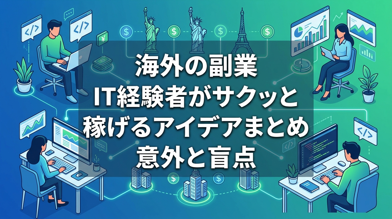 IT経験者向けの海外副業アイデアまとめ