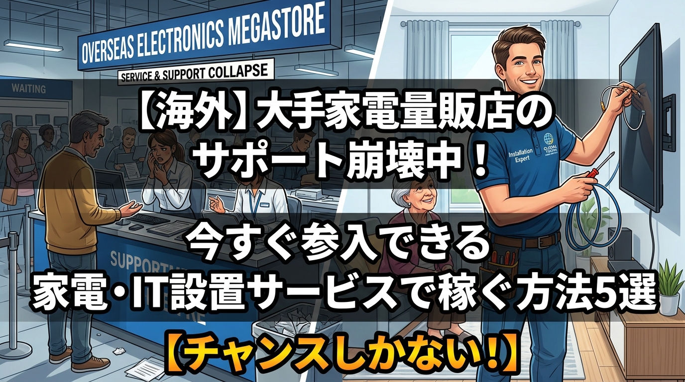 家電IT設置サービスで稼ぐ方法5選