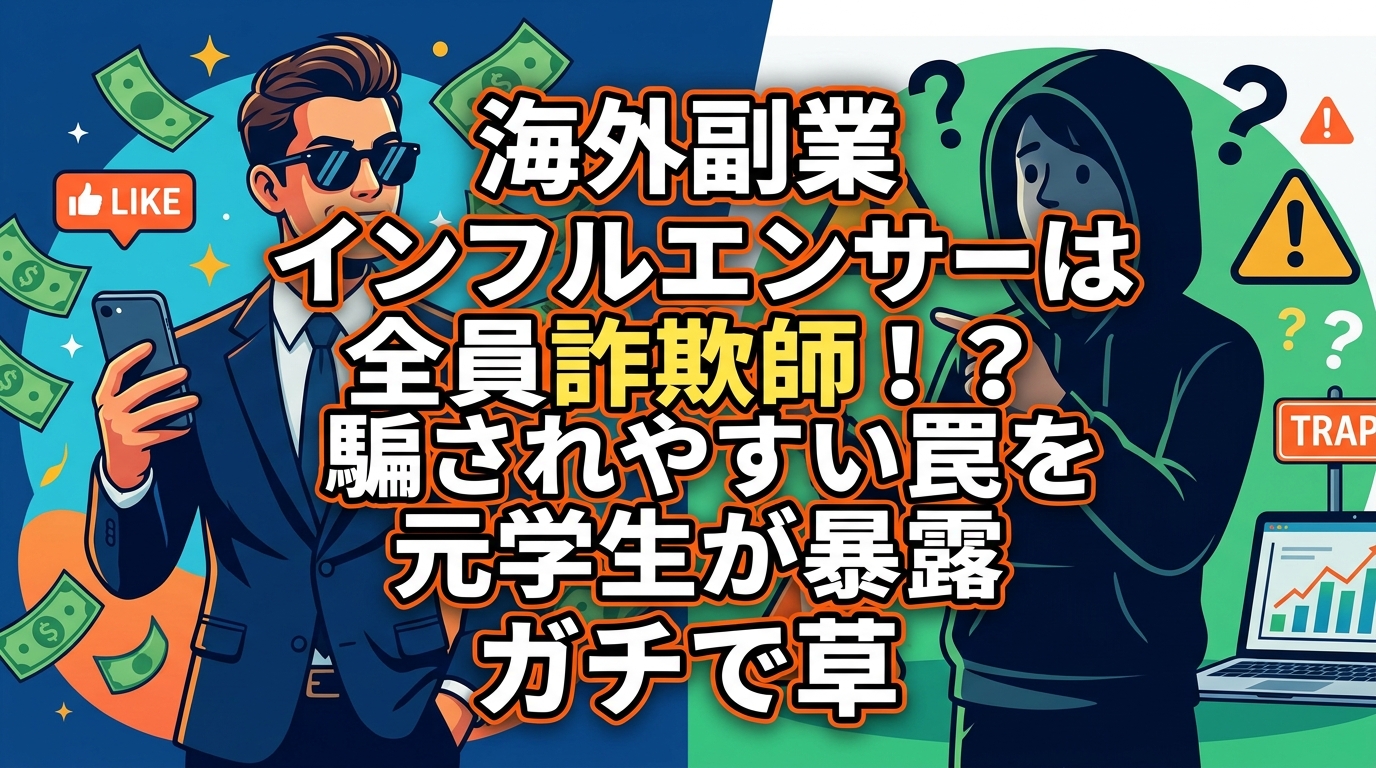 海外副業詐欺の罠とインフルエンサーの暴露
