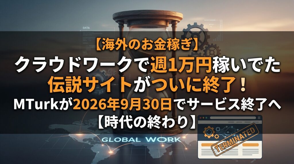 MTurkが2026年9月30日に終了