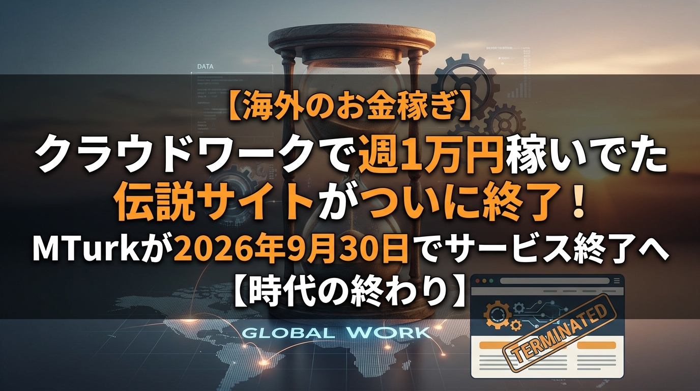 MTurkが2026年9月30日に終了