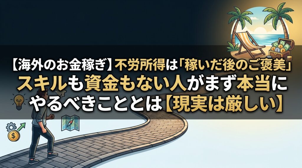 海外のお金稼ぎと不労所得の解説画像