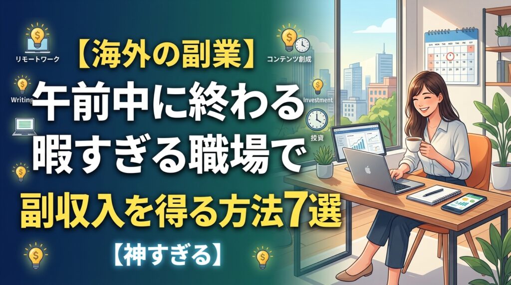 海外の副業で副収入を得る方法7選