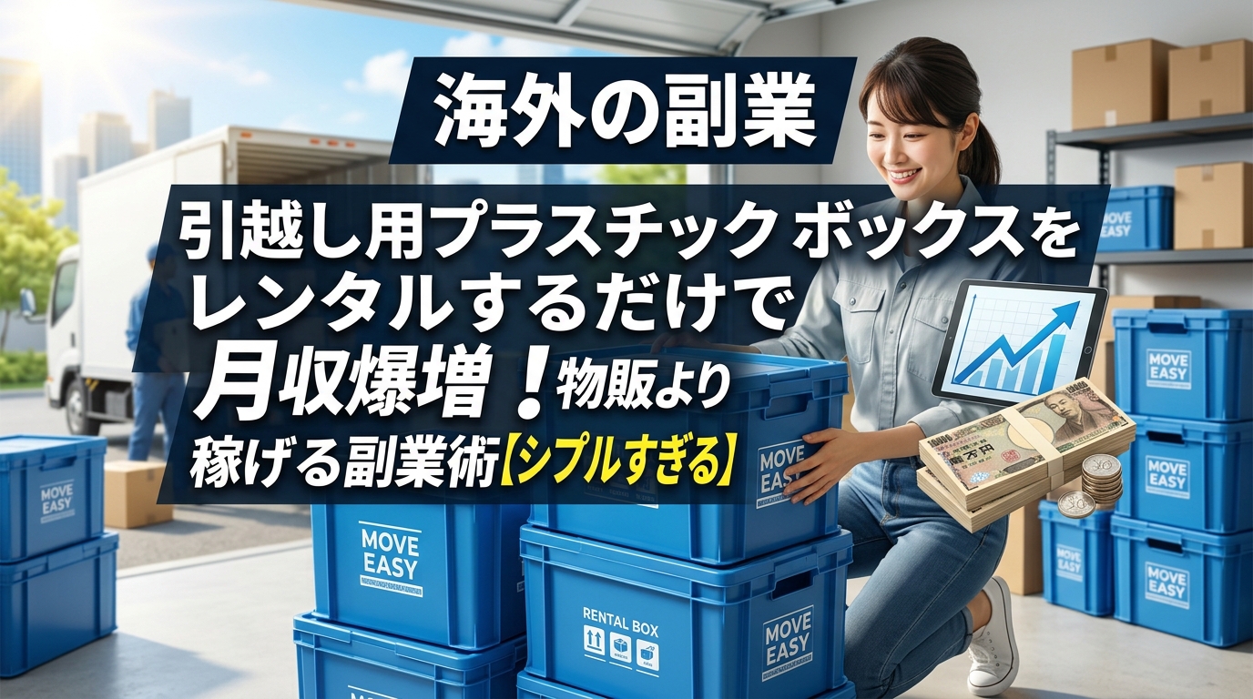 引越し用プラスチックボックスレンタル副業
