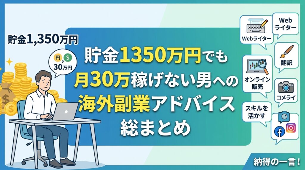 海外副業で月30万稼ぐアドバイス総まとめ