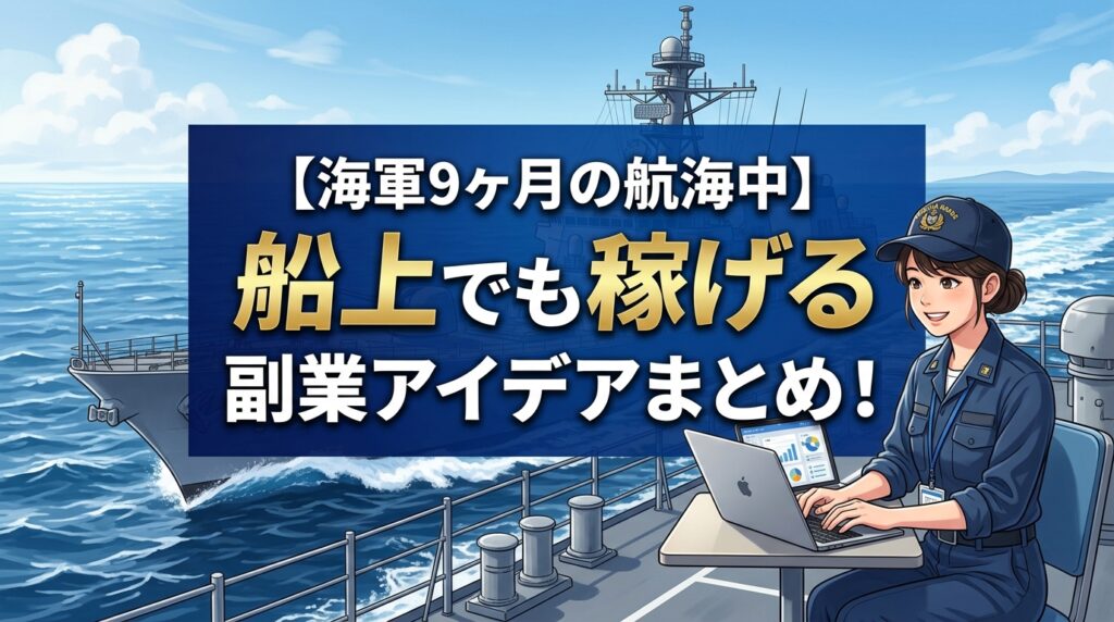 海軍航海中に稼げる副業アイデアまとめ