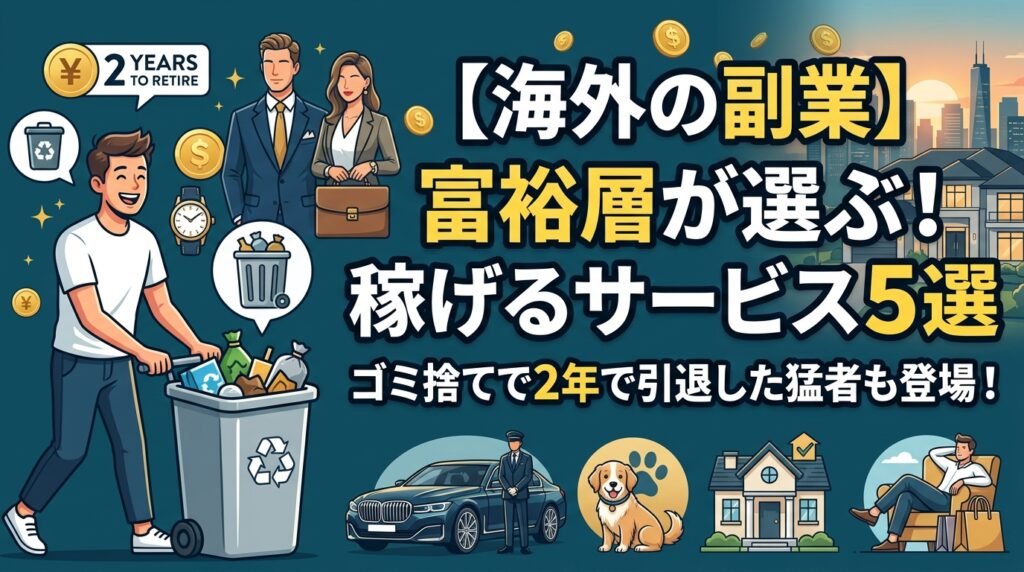 富裕層が選ぶ海外の稼げる副業5選