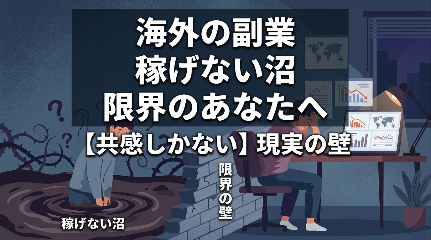 海外副業で稼げない悩みと現実の壁