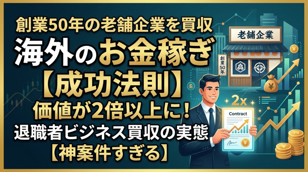 海外ビジネス買収の成功法則と価値倍増
