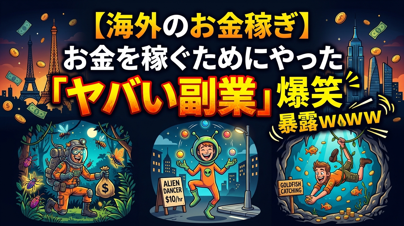 海外のヤバい副業体験を紹介する画像