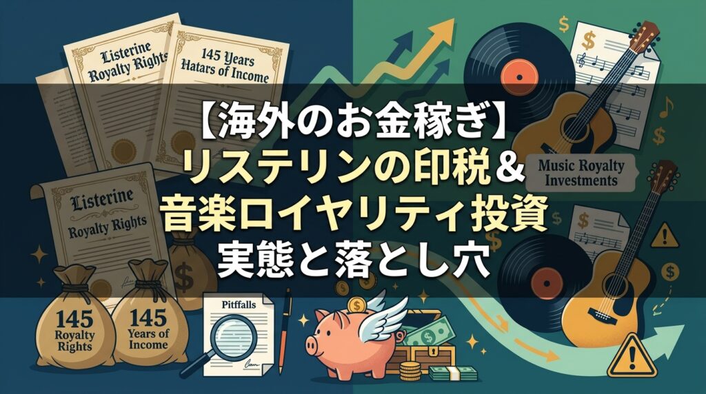 海外リステリン印税と音楽ロイヤリティ投資