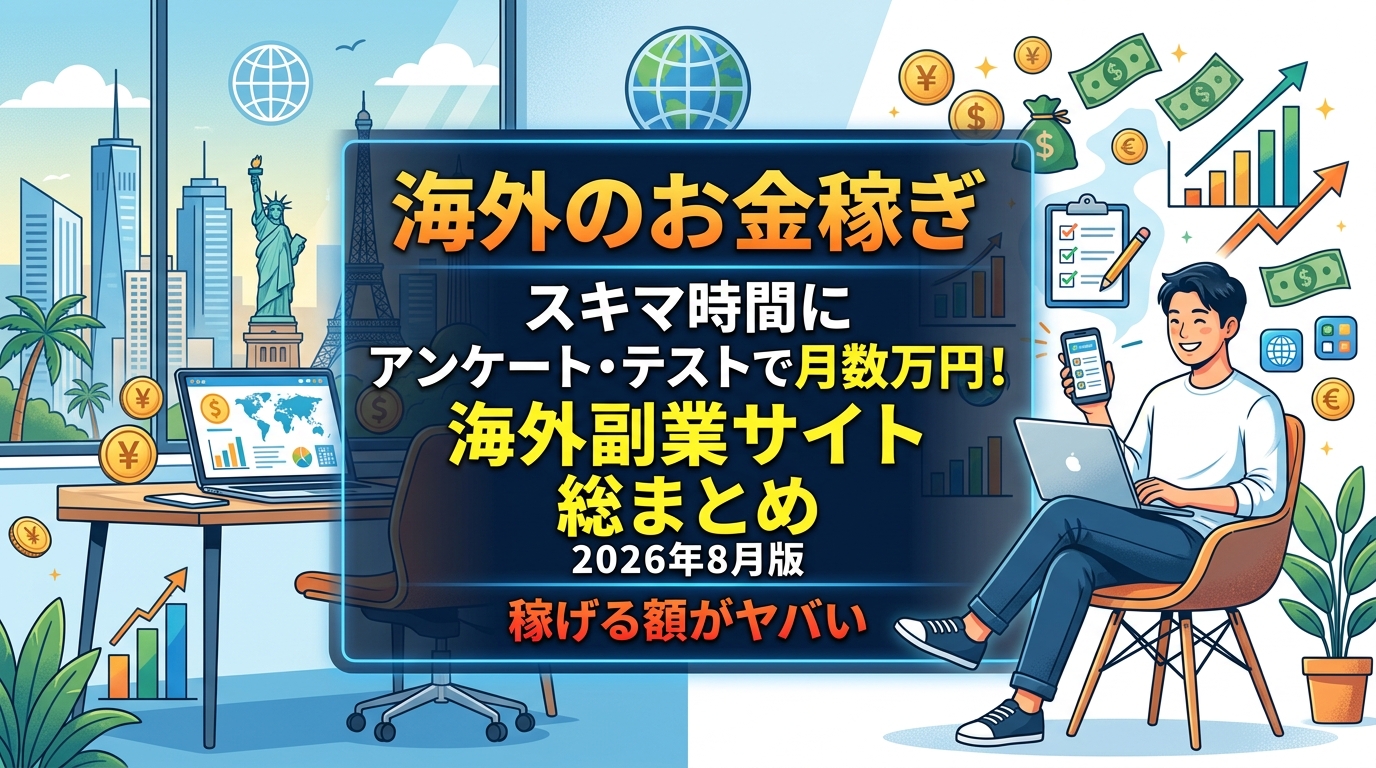 海外副業で稼ぐおすすめサイトまとめ