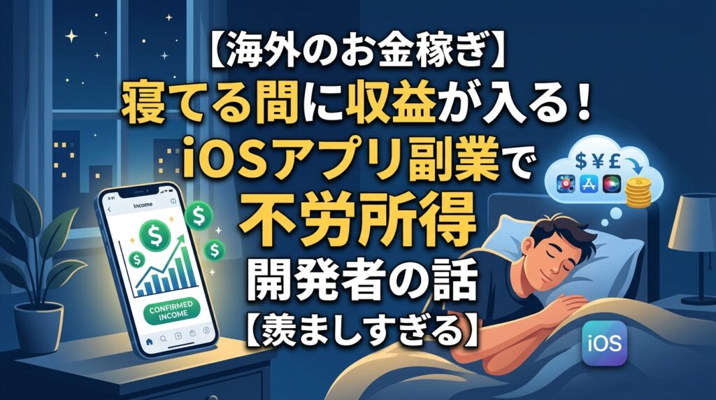 iOSアプリ副業で不労所得を稼ぐ開発者