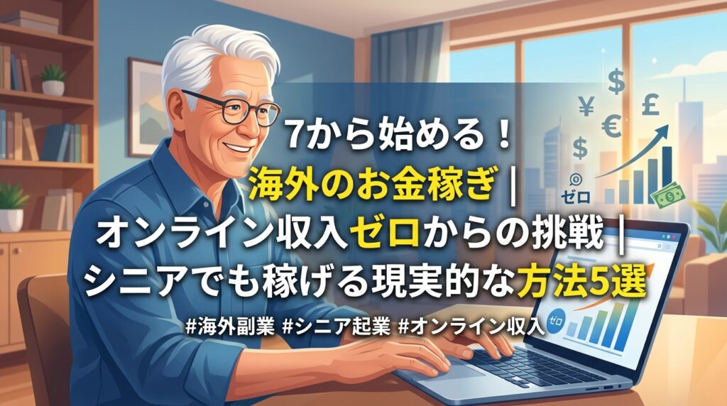 シニアの海外副業とオンライン収入の解説