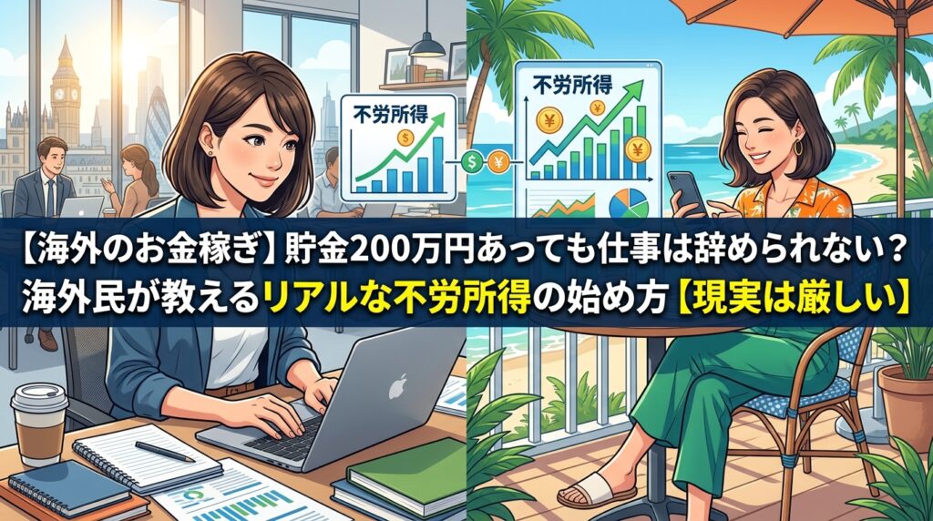 海外民が教えるリアルな不労所得の始め方