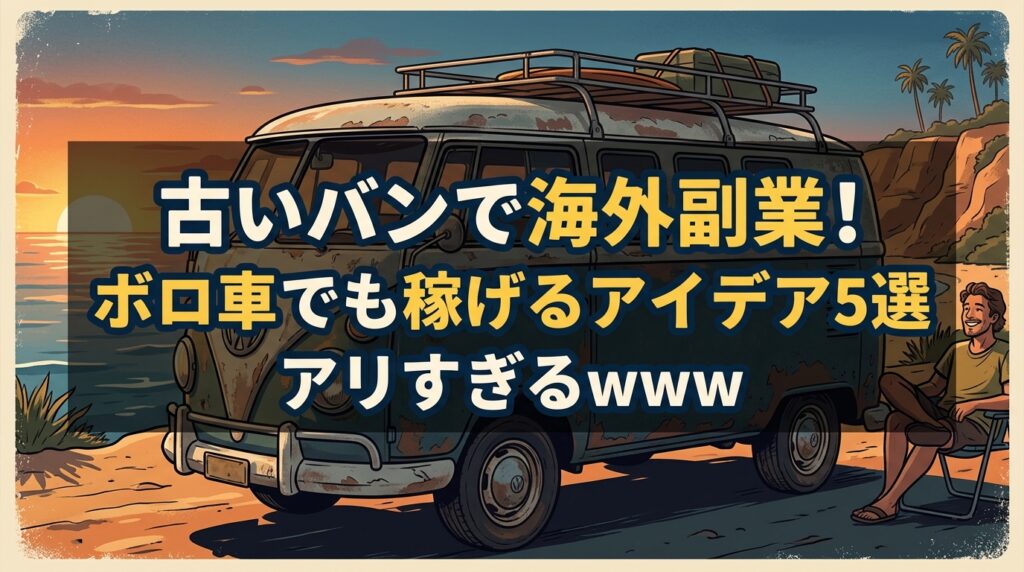 古いバンでの海外副業アイデア5選